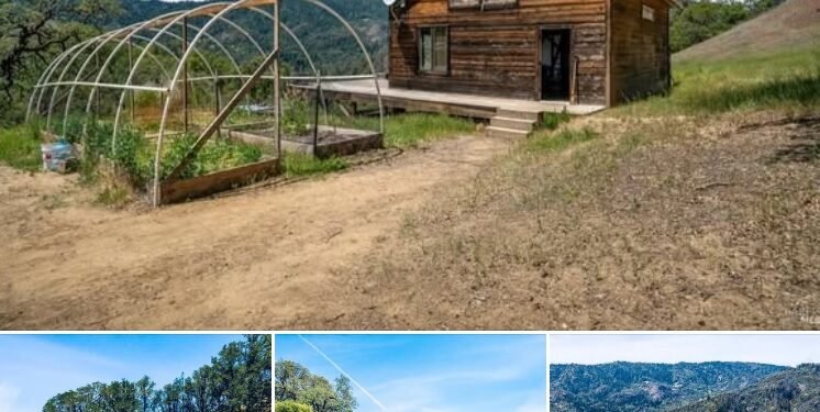 60 Acres with Cabin and Spring in Ukiah, California