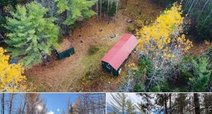 77-Acre Off-Grid Wilderness Camp in Greenbush, Maine