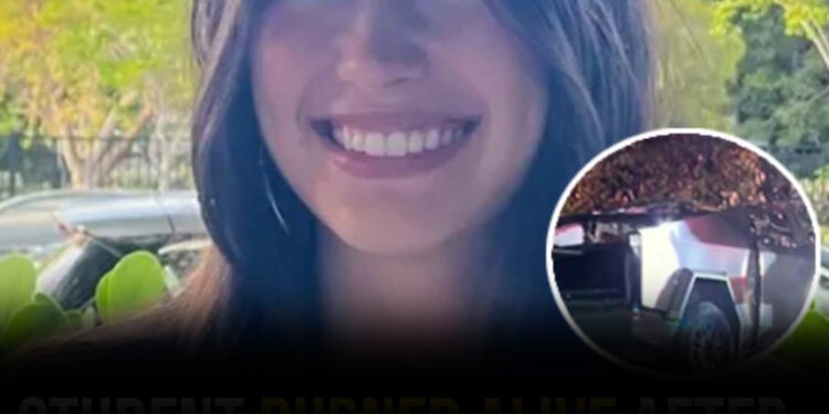 Student ‘burned alive’ after being trapped by her Tesla