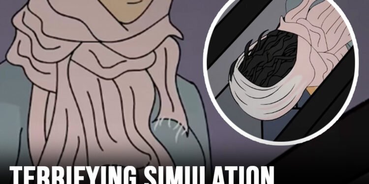 Terrifying simulation shows how woman died on escalator after scarf got caught in machine