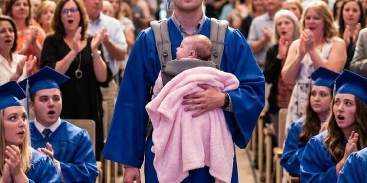 High School Senior Walks On Stage Holding Newborn Baby And Leaves The Entire Audience In Tears After Woman Mocks His Mother