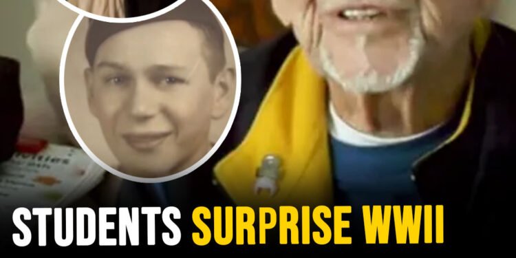 Students surprise WWII Veteran with high school prom as he missed it to serve his country