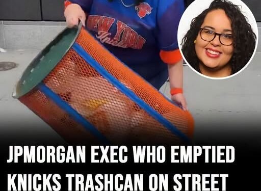 JPMorgan Executive Fired After Viral Knicks Parade Trash Can Incident
