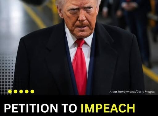 A petition calling for the impeachment of President Donald Trump