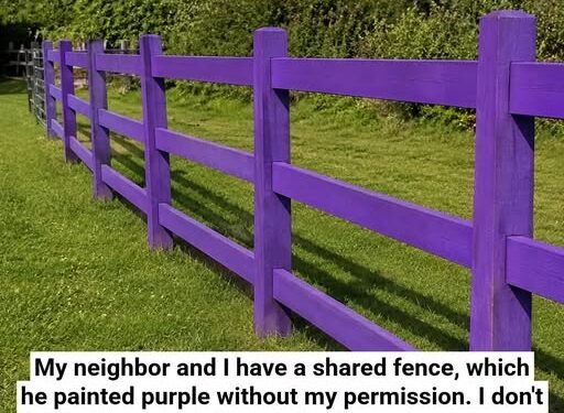 If You Spot a Painted Purple Fence, This Is What It Means