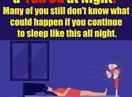 The Effects Of Sleeping With A Fan On At Night