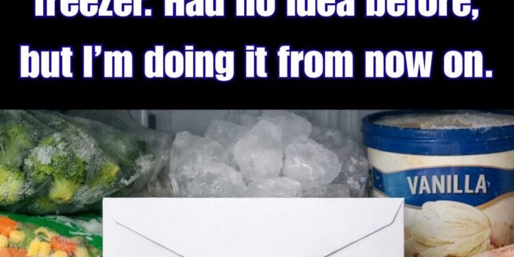Why People Put an Envelope in the Freezer