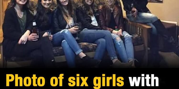 The internet is baffled by this optical illusion of six girls with only five pairs of legs